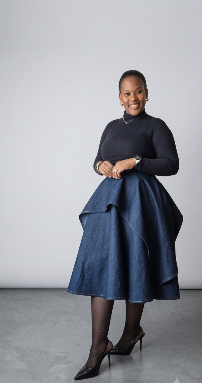  ZanBlack | Denim Devine Skirt