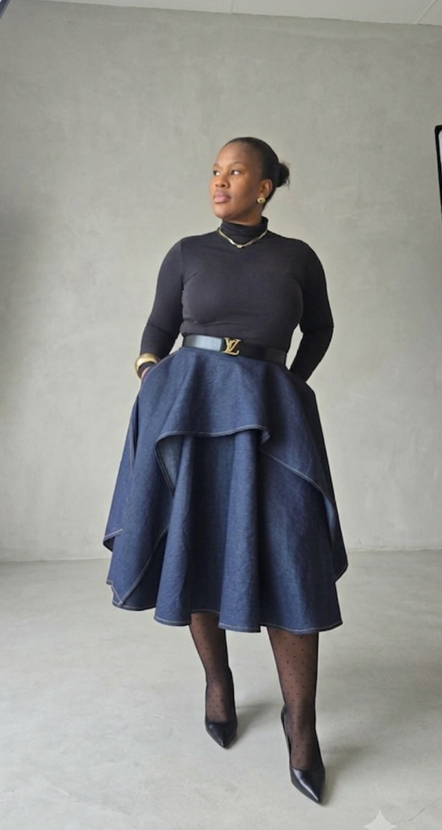  ZanBlack| Denim Devine Skirt