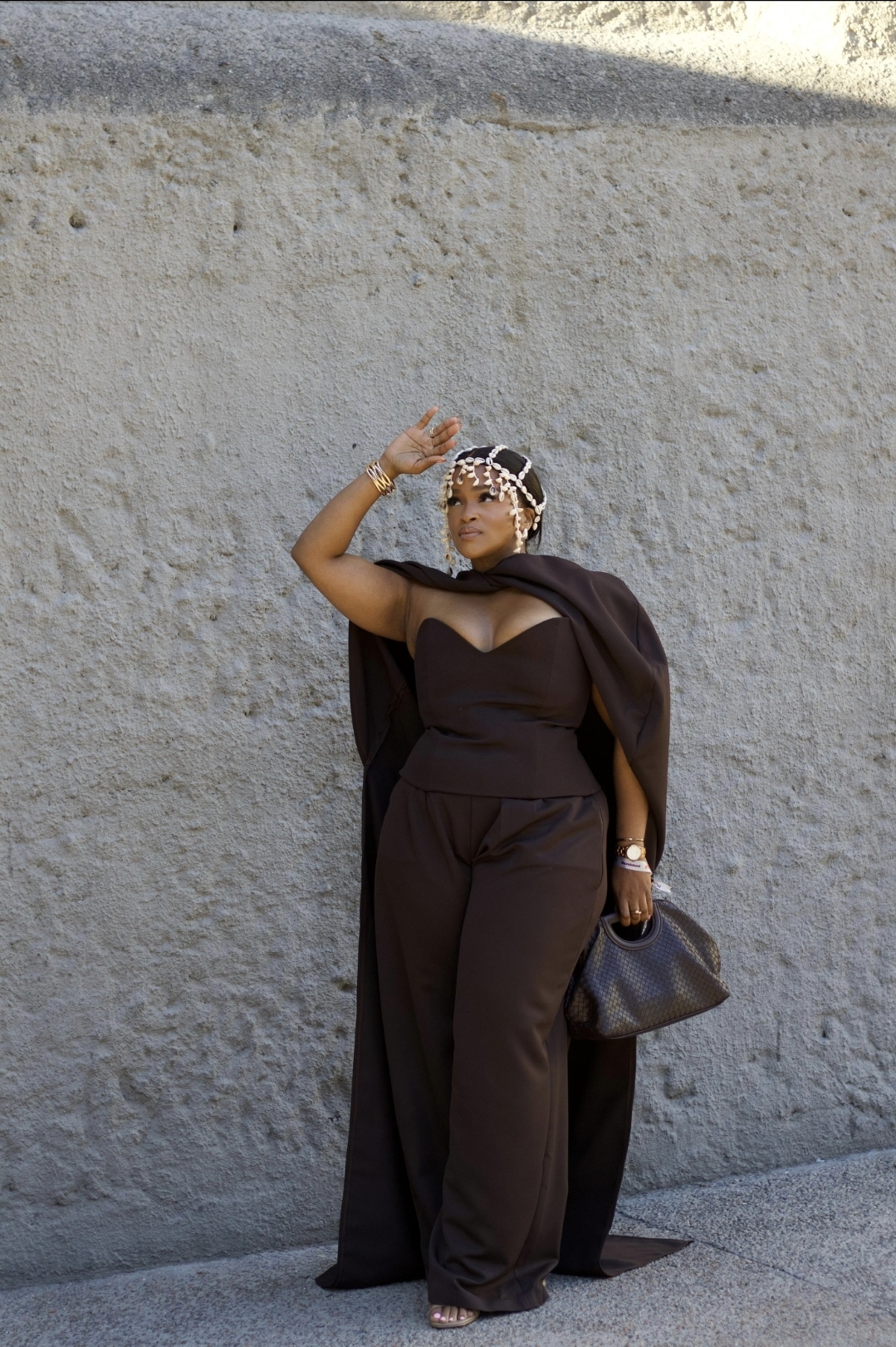 Khanyi Corset Set (Head piece excluded) - Back View by ZanBlack