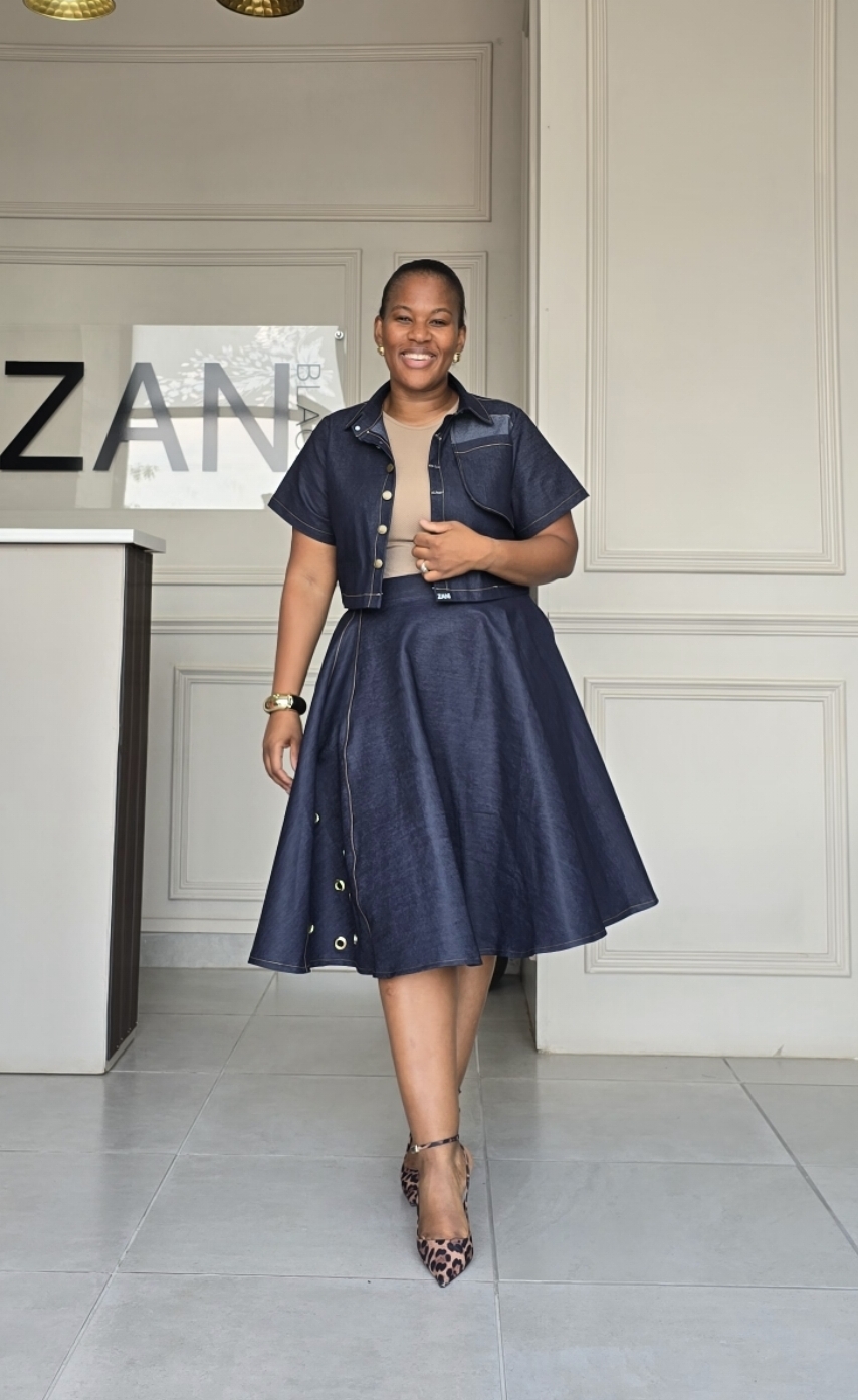  ZanBlack | Flare Denim set