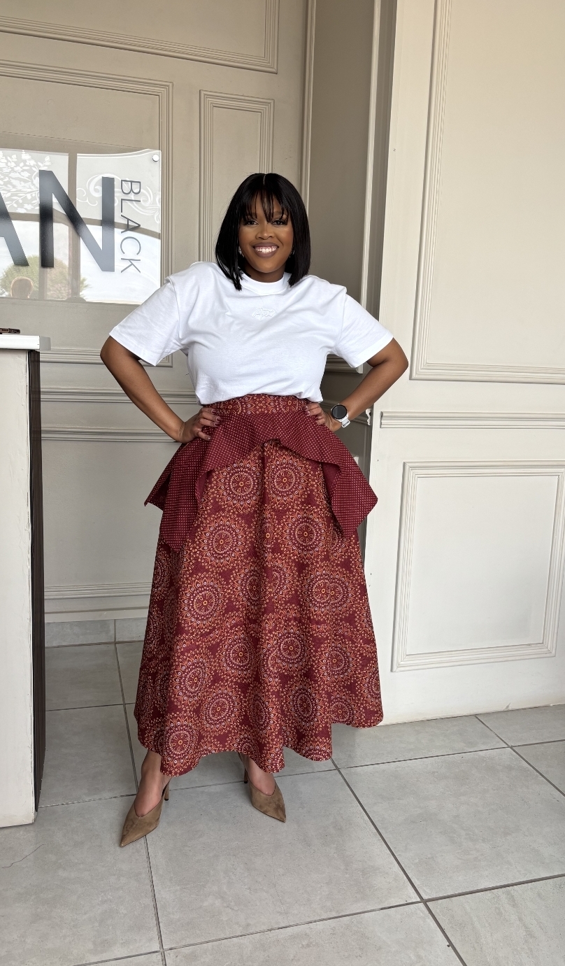 Tshiamo Skirt - Front View by ZanBlack