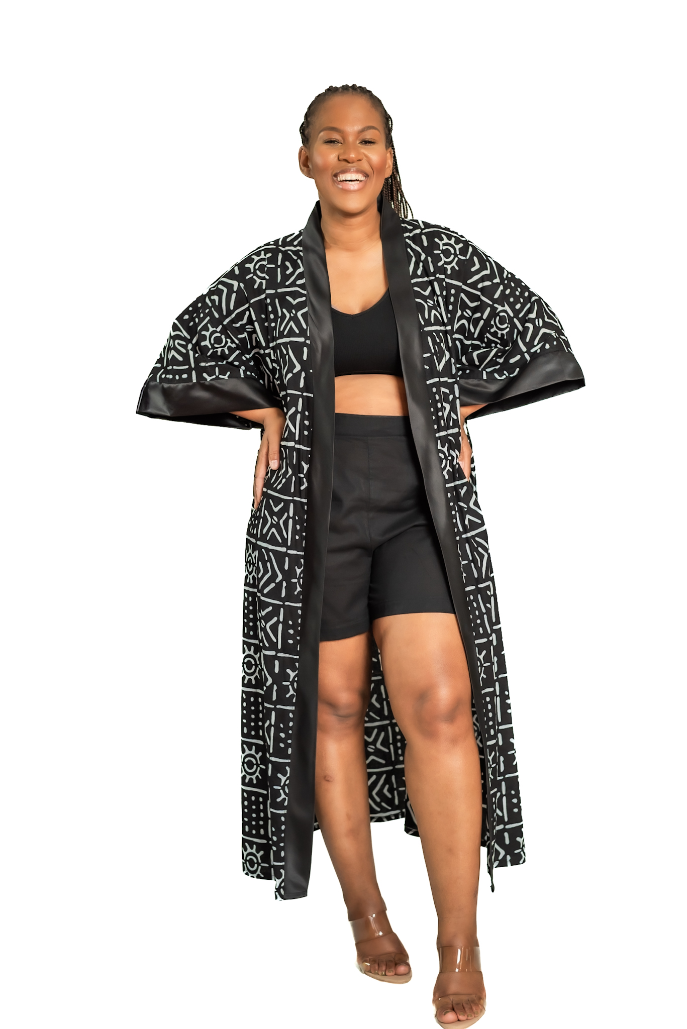 Black and White Kimono - Back View by ZanBlack